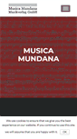 Mobile Screenshot of musica-mundana.com