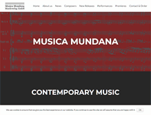 Tablet Screenshot of musica-mundana.com